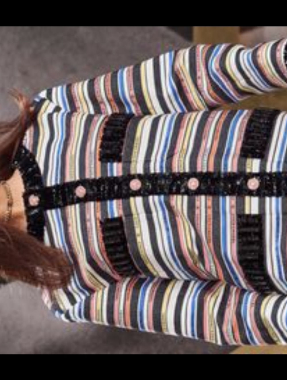 CHANEL Multicolor Striped  Midi Dress, Ribbon Collection - Picture 2 of 16